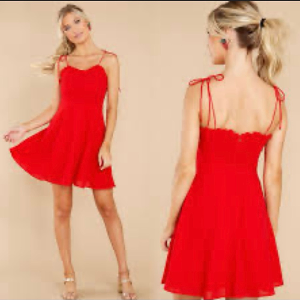 Aura little red dress